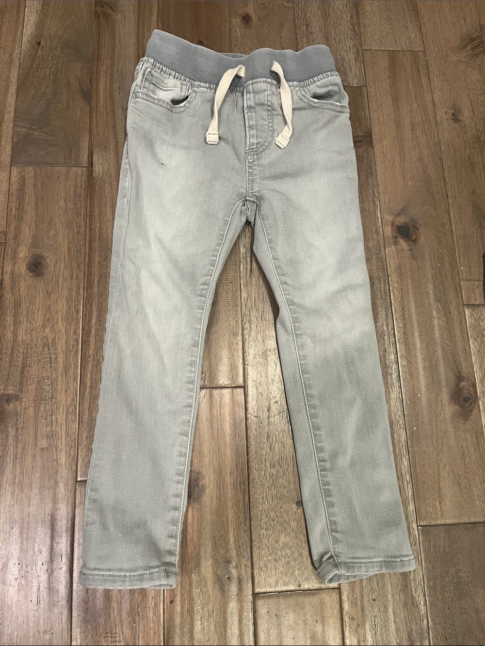 Gap Kids Pull-On Elastic Waist Skinny Jeans Boys Size XS Light Washed Gray